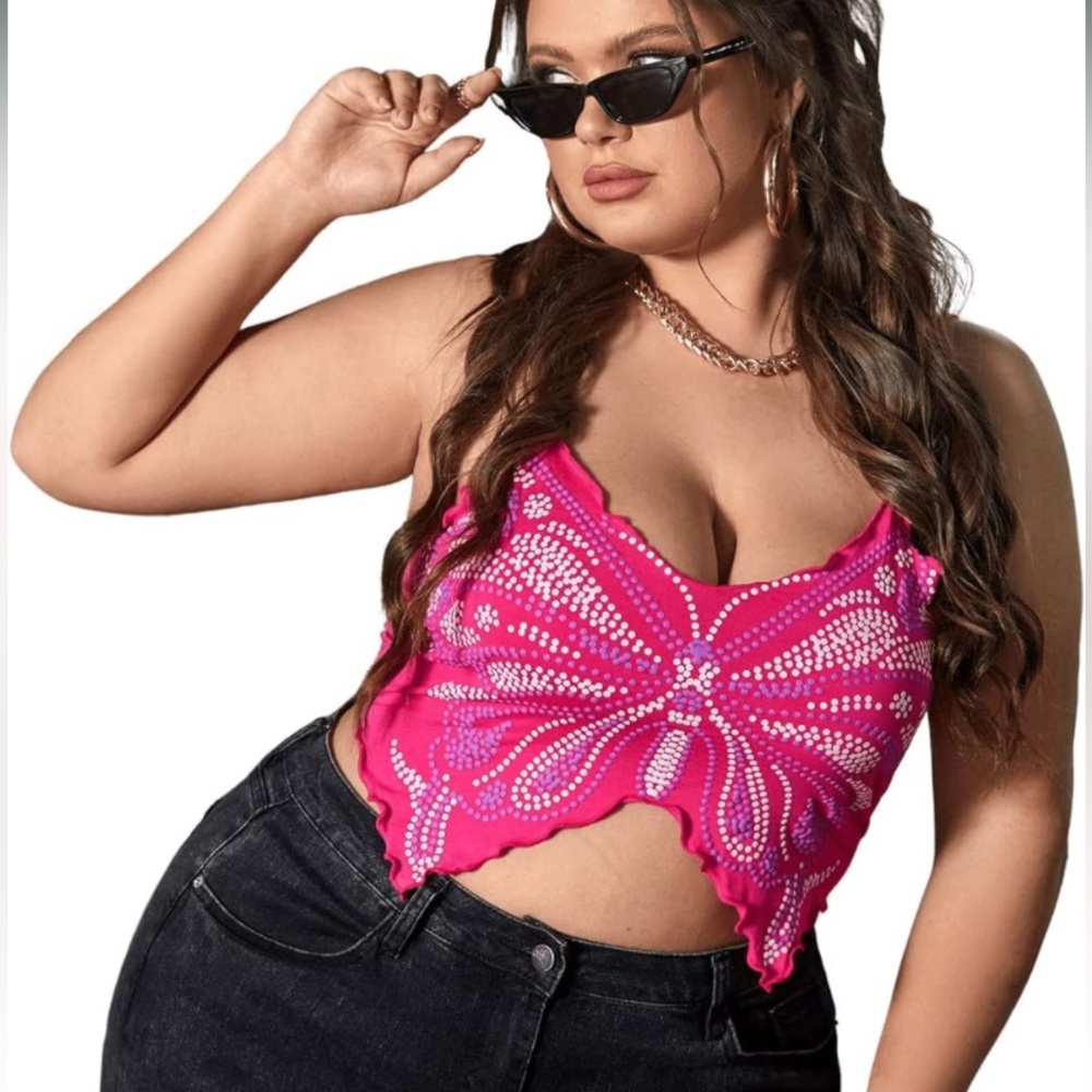 Butterfly Crop Tank